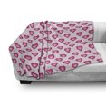 thumbnail image 3 of Pale Pink Soft Flannel Fleece Throw Blanket, Heart with Ombre Inspired Effect Cartoon Style Romance Love, Cozy Plush for Indoor and Outdoor Use, 60" x 80", Magenta Pale Pink, by Ambesonne, 3 of 6