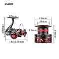 thumbnail image 2 of Soidarity LISTO EN STOCK Max Drag 30 kg 2000-7000 Tamaño 12 + 1 Rodamientos de bolas Big Trolling Carretes de pesca Carpa de metal Pescar Soidarity OD008543-00, 2 of 6