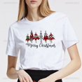 thumbnail image 5 of Camiseta con estampado de árbol de Navidad Harajuku para mujer, Tops cómodos de manga corta, camiseta informal de verano divertida, moda estampada, 5 of 5