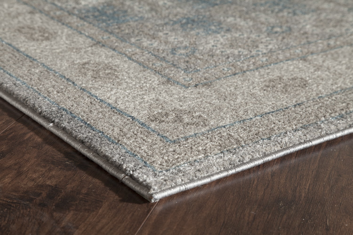 Rugs America Estelle Collection grey Ivory ET200A Transitional Abstract Area Rug 4' x 5'7"