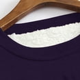 thumbnail image 6 of Womens Clothes Clearance 2023 GaThRRgYP Womens Tops Crewneck Clearance,Women's Large Loose Raglan Top Thickened and Velvet Lamb Wool Warm Underlay, 6 of 6