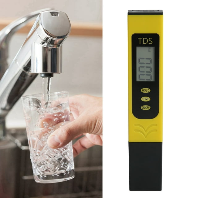Portable TDS Meter, HD LED Display Water Quality Detector Anti-Corrosion For Hospitals For Water Plant Laboratories For Commercials For Swimming Pools