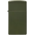 thumbnail image 2 of Zippo 1627 Slim Green Matte Metal Refillable Windproof Lighter, 2 of 4