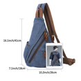 thumbnail image 2 of Mochila bandolera pequeña de lona tipo bandolera Sling Bag KL928, impermeable, 2 of 7