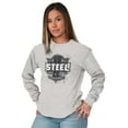 thumbnail image 5 of USA Steel American Blue Collar Pride Plus Size Crewneck Graphic Tee Shirt Brisco Brands 3X, 5 of 6