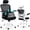 White, variant on Flysky Ergonomic Office Chair 300lb,Desk Chair with Lumbar Support and Flip-up Arms, 1PC Black