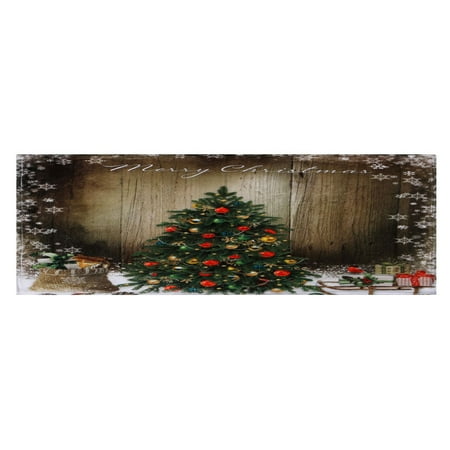 

Leodye Black and Friday Deals Clearance Merry Christmas Welcome Doormats Indoor Home Carpets Decor 40X120Cm