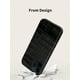 thumbnail image 4 of 1pc Black Crocodile Textured Anti-shock Soft Leather Phone Case With Fluted Design Tpu Craft For Iphone 14 Pro Max, 4 of 5