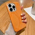 thumbnail image 3 of Funda de teléfono de silicona suave con textura de serpiente elegante y lujosa para iPhone 11 12 13 14 15 16 Pro MAX Plus X XS XR 8 Funda blanca y rosa, 3 of 5