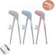 thumbnail image 1 of Training Chopsticks for Kids, Non-slippery Indented Tips and Adjustable Finger Holders, 1 of 4