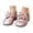 Pink#10086, variant on Girl's Dance Sandals Closed Toe Dance Training Slippers for Kids Adjustable Strap Solid Color Soft Soled Shoes
