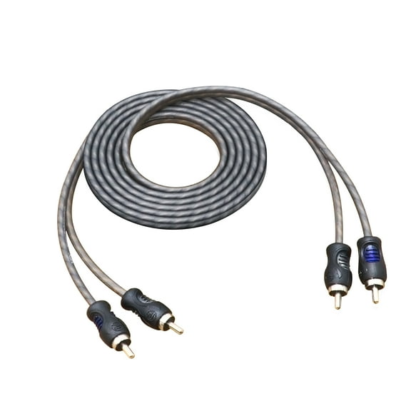 Recoil RCI26 100% Oxygen Free Copper 6ft 2-Channel RCA Audio Cable, Twisted Pair with Noise Reduction