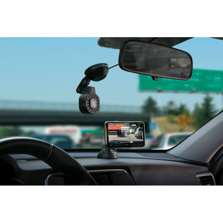 Scosche NEXC11032W-SP1 Full HD Smart Windshield Mount Car Dash Cam Powered  by Nexar Black 
