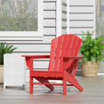 thumbnail image 2 of Chaise Adirondack Classique d'Extérieur Rouge, 2 of 7