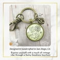 thumbnail image 5 of Dandelion Gutsy Goodness Bronze Keychain Some See A Wish Or Weed Positive Thinking Jewelry Flower Charm, 5 of 8