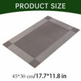 thumbnail image 2 of Elegant Placemats, Stain Resistant PVC Table Mats, Woven Vinyl Placemats for Dining Table, Heat Resistant and Easy Clean, Ideal for Indoor and Outdoor Use, 2 of 8