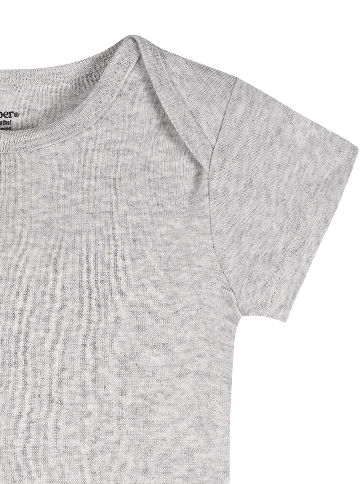 Gerber Baby Boy or Girl Neutral Short Sleeve Cotton Onesies, 4-Pack, Newborn - 24 Months