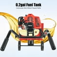 thumbnail image 3 of 52CC 2-Stroke Gas Powered Garden Tiller, Handheld Cultivator with 1.9kW Power, 7000RPM Engine for Tilling, Weeding, and Soil Loosening, 3 of 10