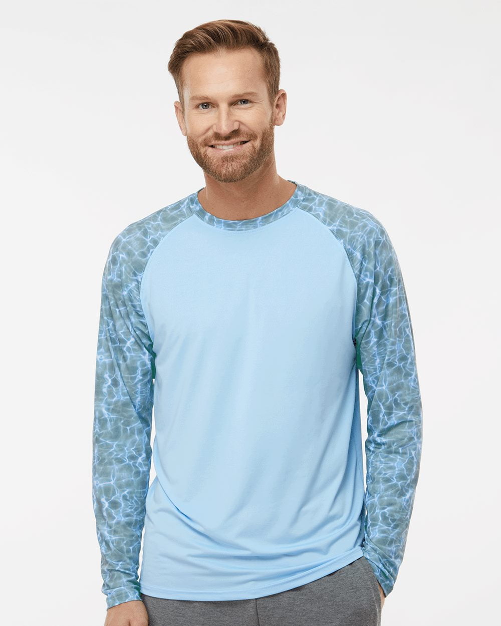 ★TIMCOMIX★ Mundo Tsavo Raglan Long Sleeve Blue Paragon - Panama Colorblocked Long Sleeve T-Shirt - 231