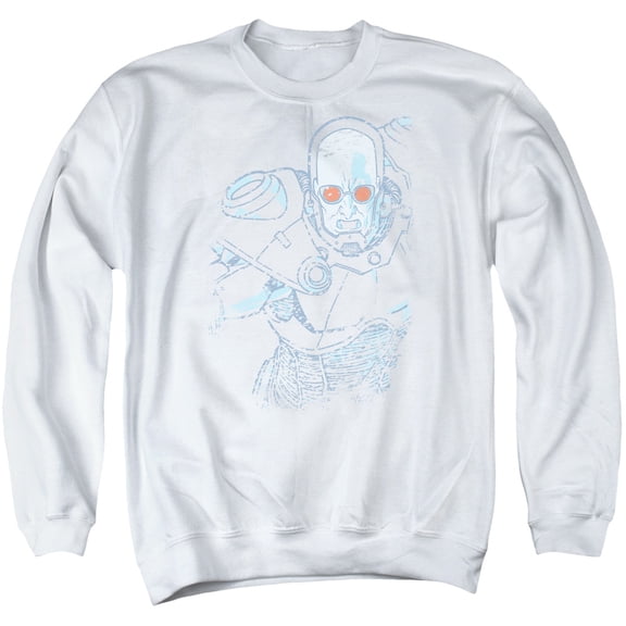 Batman Snowblind Freeze Adult Crewneck Sweatshirt White