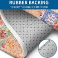 thumbnail image 4 of Pioneer Flower Floral Print Pattern Bathroom Rugs Sets 3 Piece,Toilet Cover Set,Absorbent Non Slip Bathroom Mats Sets with U-Shaped Contour Rug Toilet Rug Set, 4 of 5