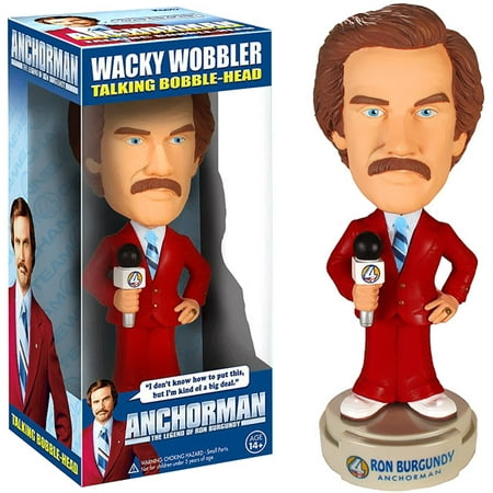 Bobble Head Doll Jersey - Funko Anchorman Wacky Wobbler Ron Burgundy Bobble Head