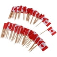 thumbnail image 1 of Abbracc 2- 100 Pieces Decorative Flag Toothpicks Party Food Decorations Canada , Canada, 2 Pcs, 1 of 9