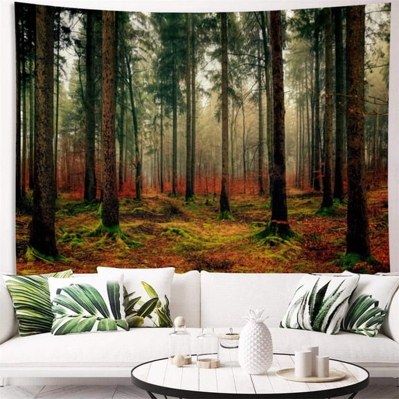 Dashan Fall Forest Tapestry Wall Hanging,Autumn Landscape Tapestries for Bedroom Living Room Dorm Decor,60"Wx50"L