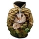 thumbnail image 2 of Sudadera con capucha con estampado 3D de gato lindo para hombres y mujeres, sudadera informal de manga larga de gran tamaño, sudaderas para hombres, 2 of 5