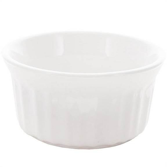 Corningware RS4 4oz/118mL Round French White Ramekins Bakeware Ceramic Bowl