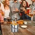 thumbnail image 2 of Small Stainless Steel Bucket Ice Cube Bucket With Handle Party Beer Bottle Bucket, 2 of 6