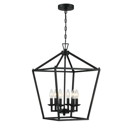 

SEIRI INC-FC 4-light pendant with steel cage shade and soft gold / Black finish Black 16 *16 *24 Brass 13 to 24 Inches