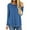 BLUE, variant on Women Long Sleeve Basic Tops Causal Loose Round Neck High Low Tops Comfort Soft Green Fall Shirts Blouse Size M