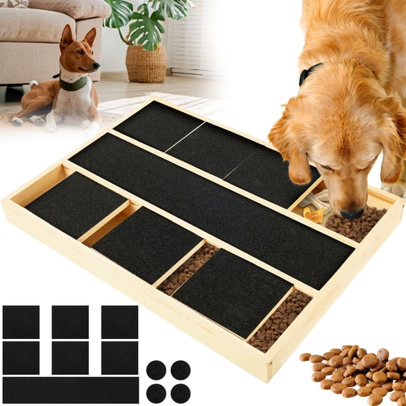 Dog Nail Scratch Pad Nonslip Dog Nail File Board with Built in Snack Box and Sandpaper Multipurpose Puppy Scratch Board for Indoor and Outdoor Use