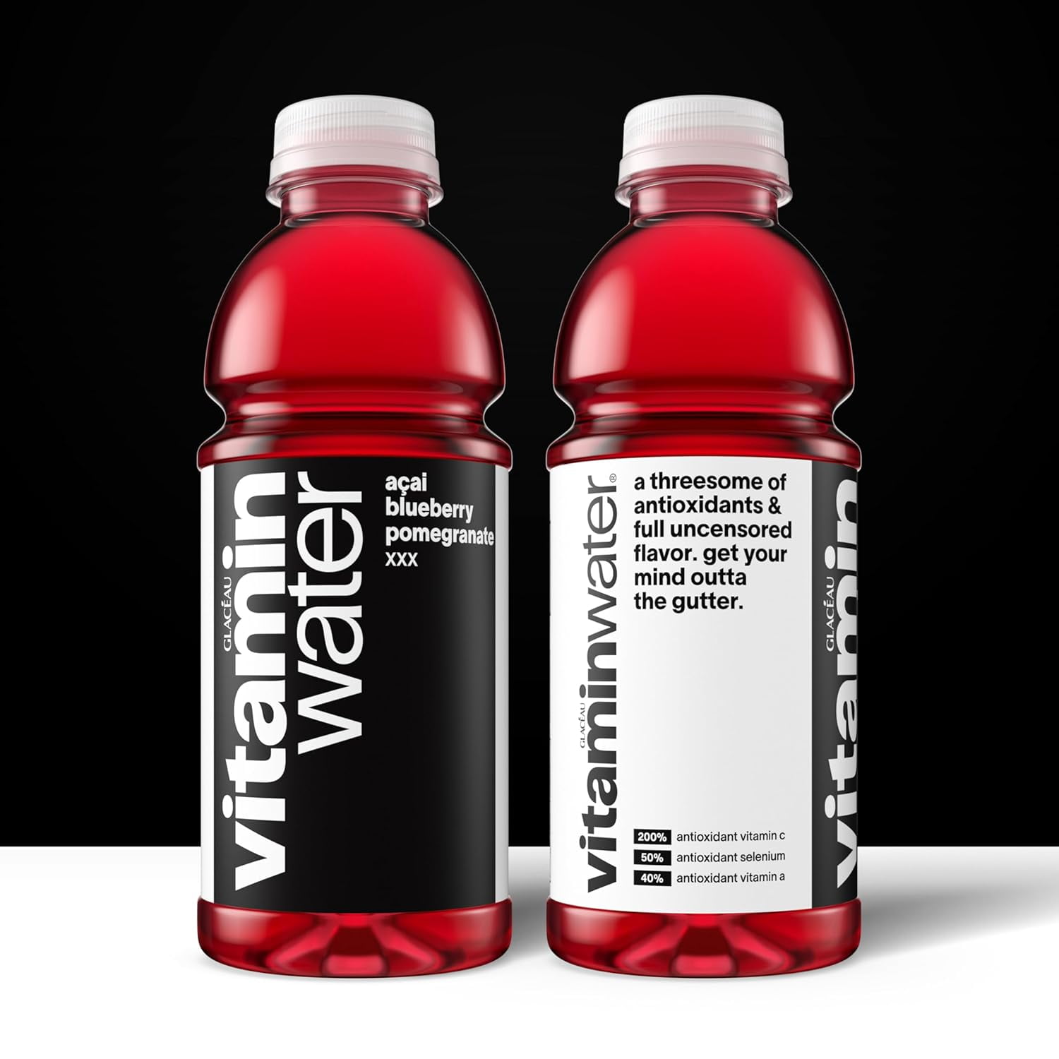 Vitaminwater Zero Sugar Acaí Blueberry Pomegranate Nutrient Enhanced Water – 12 Count × 20 fl oz Bottles