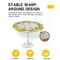 thumbnail image 2 of nqOlkjepod Yellow Lemon Summer Round Tablecloth, Fitted Table Cover with Elastic for 36"-44" Round Tables, Botanical Eucalyptus Leaves Table Cloth Outdoor Indoor Dinning Party Waterproof Tablecloths, 2 of 6
