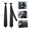 thumbnail image 2 of fastboy Lot de 2/lot Sangle de Cou Réglable Uniforme Pré-Nouée Style Sans Effort pour Hommes Compact 1ensemble, 2 of 6