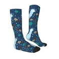 thumbnail image 3 of Fotbe Alpaca Astronaut in Space print Women's Men's Novelty Crew Socks Cotton Socks Knee High Socks for Walking,Running,Nurses,Pregnancy, 3 of 9