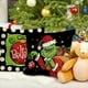 thumbnail image 2 of Set de 4 Fundas de Cojín 45x45 cm Navideñas del Grinch, Tela Suave y Lavable, Decoración Festiva para Sofá, 2 of 7