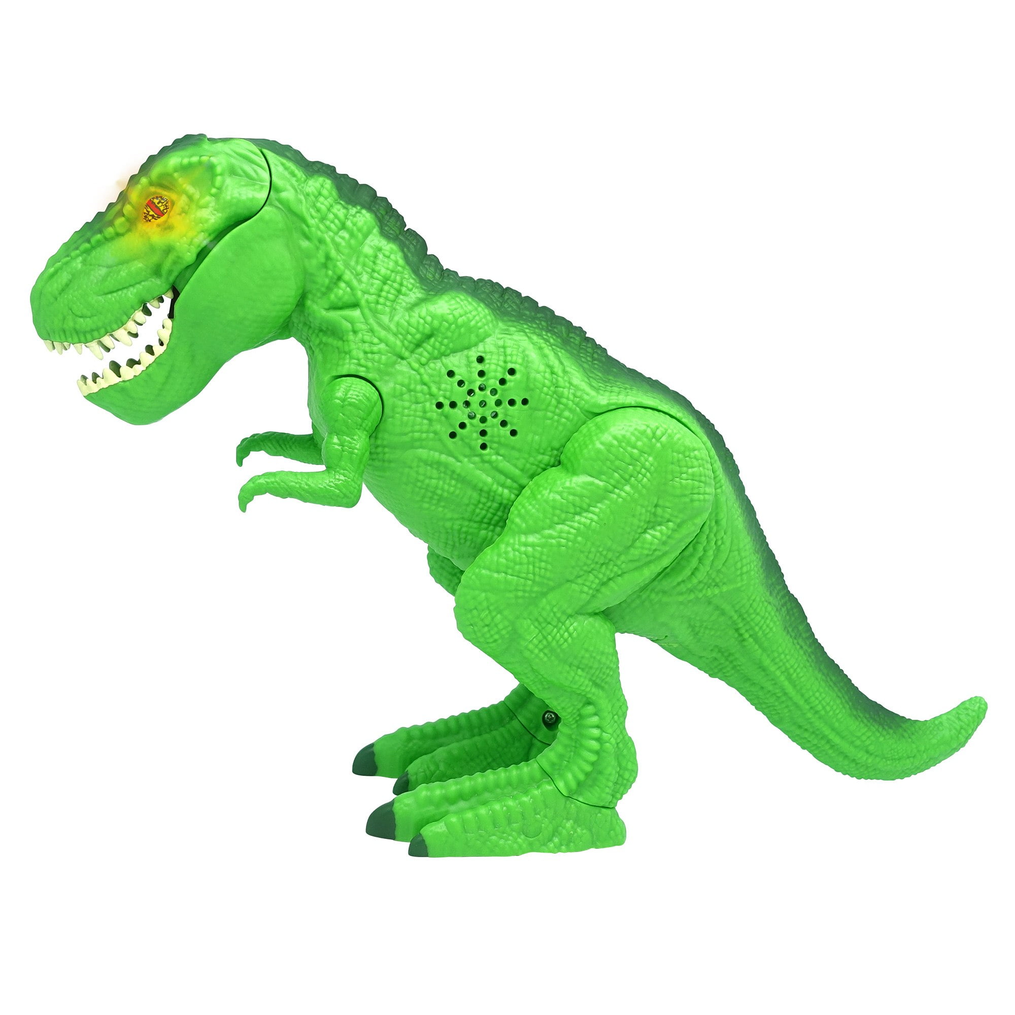 Mighty Megasaur: Bend & Bite T-Rex with Lights & Sounds Age 3-8 Action Figure, Plastic Green (12.5")