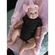 thumbnail image 1 of 50cm / 19in Baby Girl Doll con peluquería Brown / Blue Eyes-Open Lifelike Newborn Doll Caucasian Reborns for Dollhouse Accs - Ojos azules - 50 cm, 1 of 3