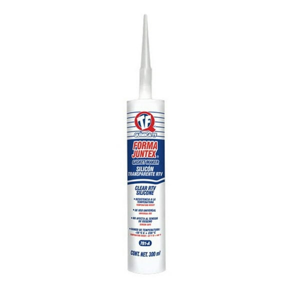 Silicon Automotriz TF Rtv Alta Temperatura Transparente 300Ml 701-A TF