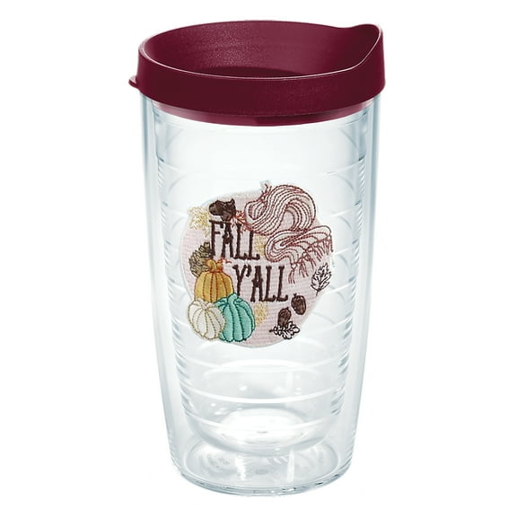 Tervis  Fall Y'all Thanksgiving Made in USA Double Walled Insulated Travel Tumbler, Classic - 16oz