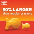 thumbnail image 2 of Goldfish Mega Bites Sharp Cheddar Cheese Crackers, 24.3 oz Carton, 2 of 11