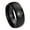 Black Dome Polished, variant on Tungsten Fleur De Lis 8mm Brushed Black Dome Polished Men Ring