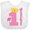 AA-White, variant on Inktastic Number One Goddaughter Girls Baby Bib