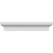 Ekena Millwork 51" Bottom Width x 55.25" Top Width x 5.50"H x 1.75"P Stafford Crosshead