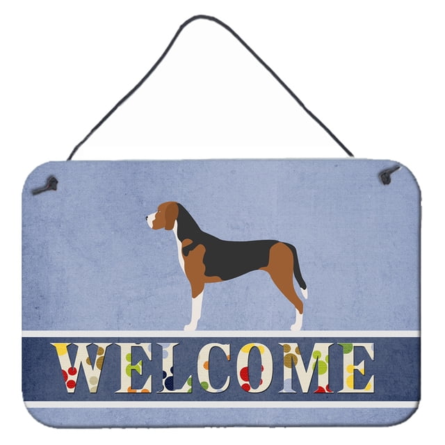 "Treasures Hamiltonstvare Welcome Metal Print, 8"" x 12"", Multicolor" Caroline's Treasures BB8281DS812