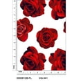 thumbnail image 2 of Stylish Fabric 44 in 100% Combed Cotton Floral Flowers Sewing & Craft Fabric, 1 Yard, White, 2 of 2