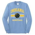 thumbnail image 2 of Wild Bobby City of Indiana IND Basketball Fantasy Fan Sports Mens Long Sleeve Shirt, Light Blue, Medium, 2 of 5
